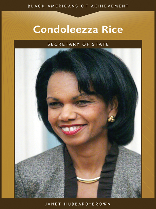 Title details for Condoleezza Rice by Janet Hubbard-Brown - Available